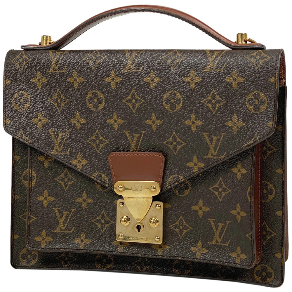 Louis Vuitton Monceau Shoulder Bag Handbag Monogram Brown
